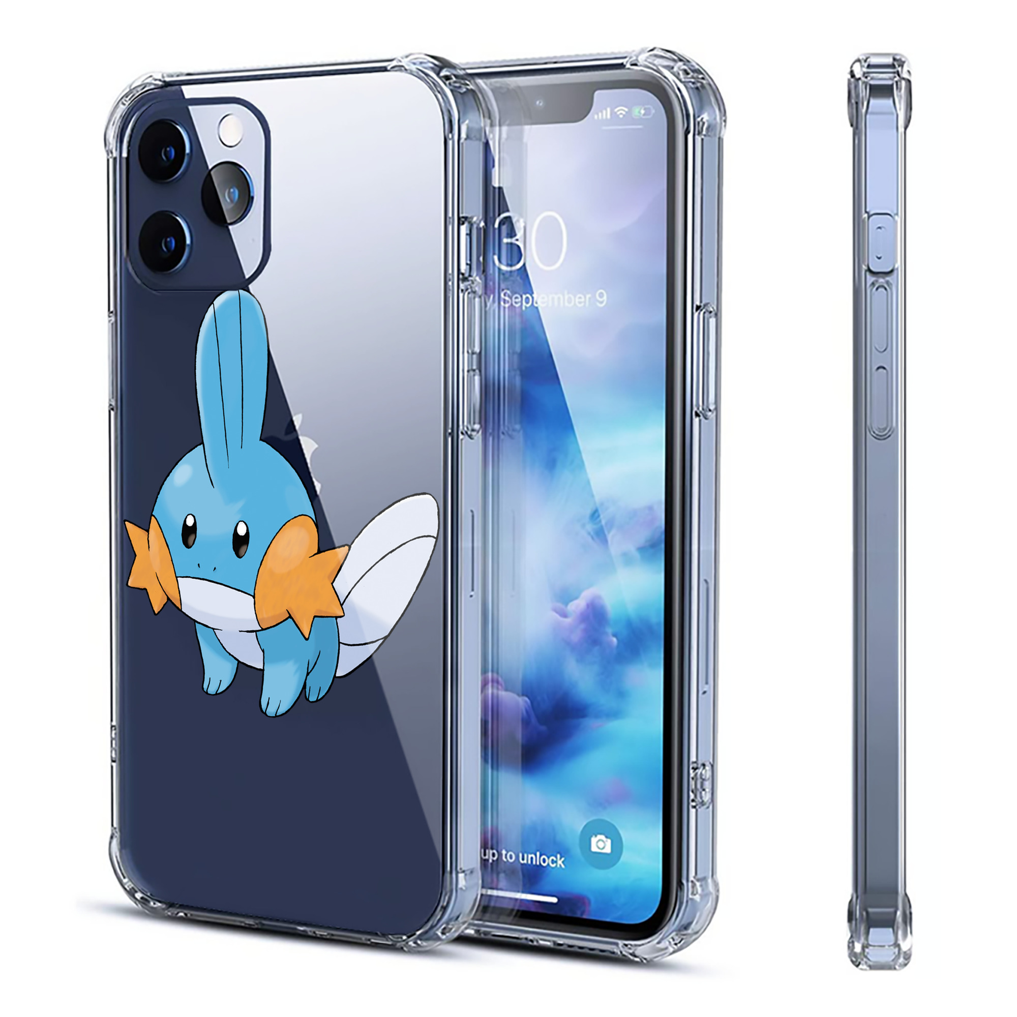 （画像用） ポケットモンスター Pokémon 【iPhone 12シリーズ対応】透明スマホケース（クリアソフトケース）